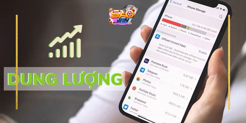 Theo dõi cách khắc phục không tải Saowin trên iOS 1 Đảm bảo đủ không gian bộ nhớ iPhone