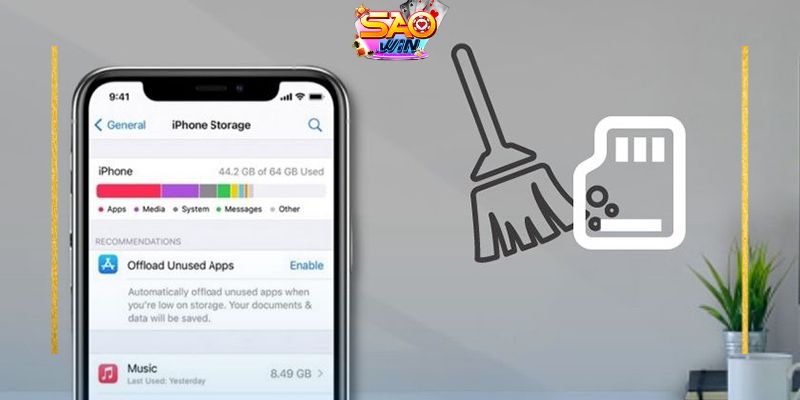 Theo dõi cách khắc phục không tải Saowin trên iOS 2 Tiền hành xóa bộ nhớ đệm đã cũ