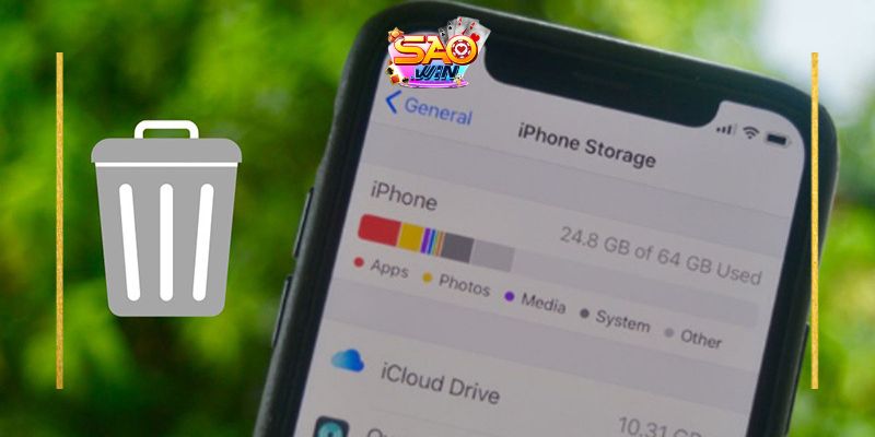 Chơi Saowin trên điện thoại iOS - Thao tác chơi game mượt mà 3 Xóa bớt dung lượng bộ nhớ IOS